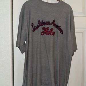 Vintage Men's Hobo Brand Shirt (Live Like An American Hobo) Size L